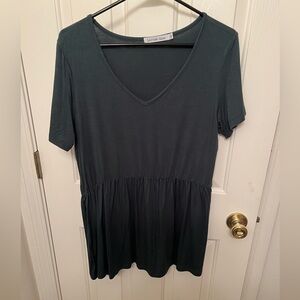 Michelle Mae Women's Dark GreenShort Sleeve Top